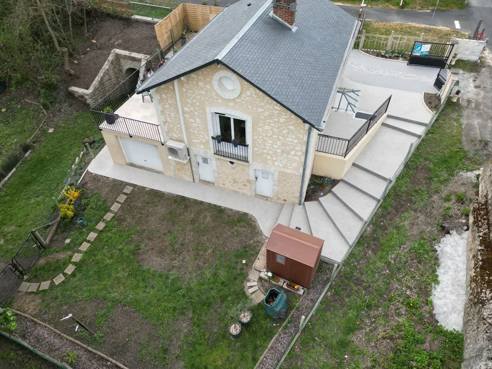 Terrasse et escalier